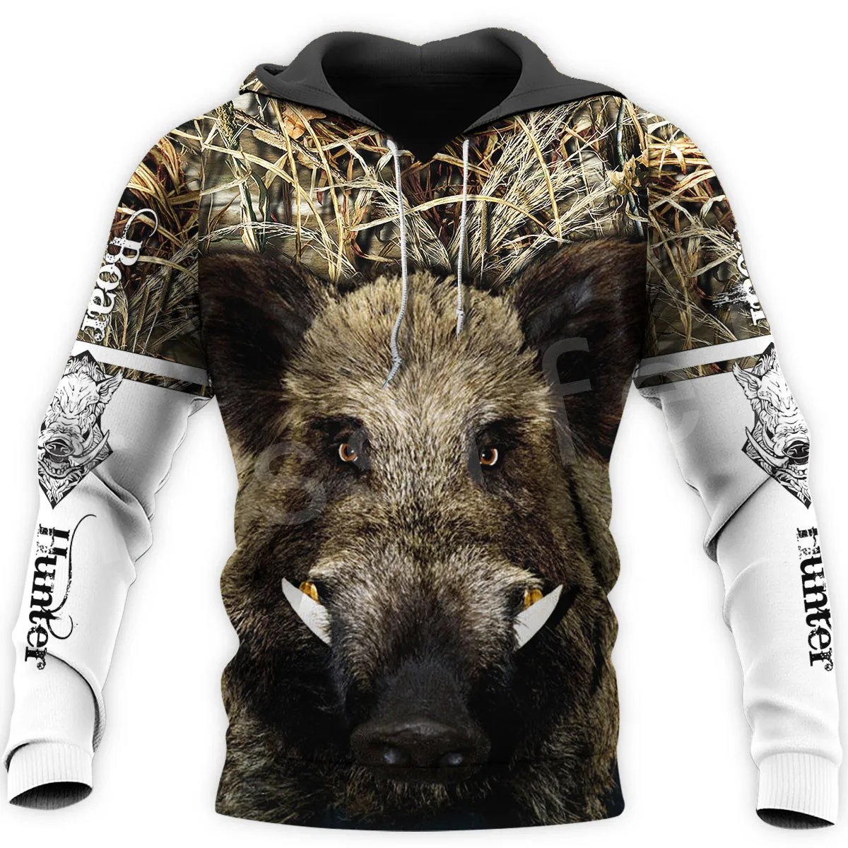 

Tessffel Newest Boar Hunter Animal Hunting Camo Tattoo 3DPrint Pullover Newfashion streetwear Zip/Sweatshirts/Hoodies/Jacket N-2