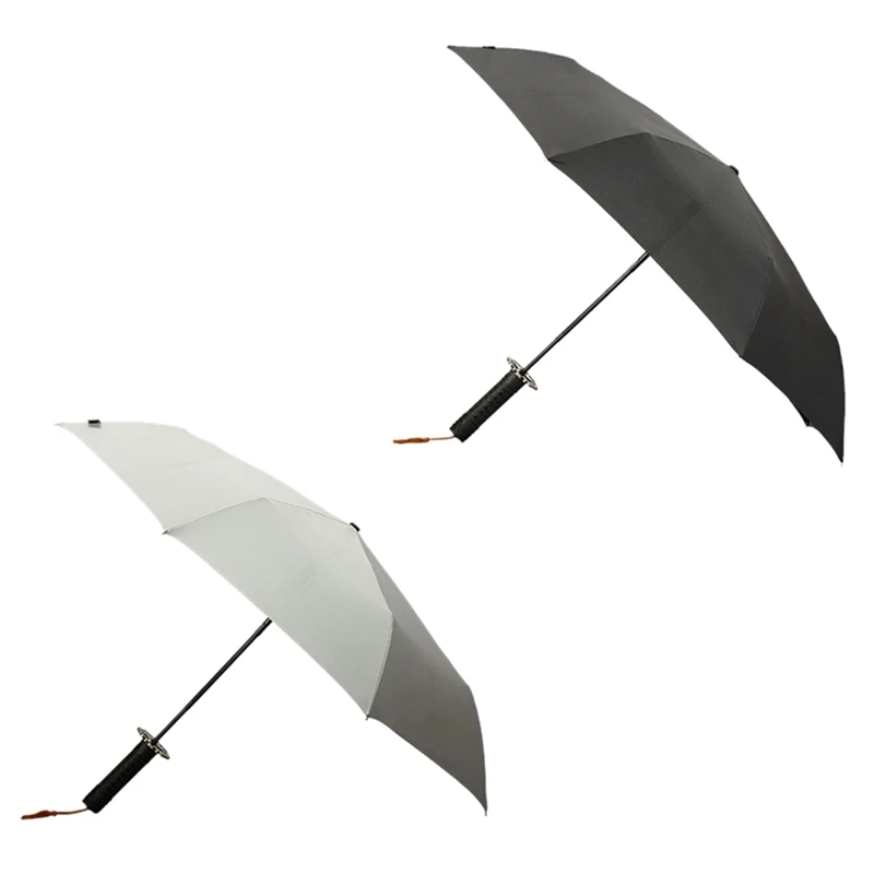 Paraguas plegable automático con forma de espada de samurái para hombre y mujer, sombrilla creativa 8K, plegable, automática, con forma de de samurái japonesa|Paraguas| - AliExpress