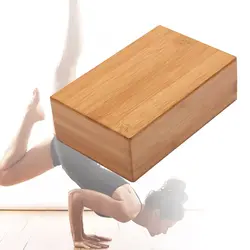 Тренировка гимнастика обучение натуральный бамбук тренажерный зал Handstand кирпич Йога Блок Инструмент Нескользящая домашняя помощь высокая