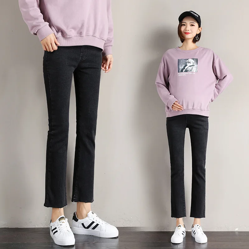 Джинсы для беременных Cropped3XL хлопковые брюки с регулируемой талией джинсы для беременных Одежда для беременных