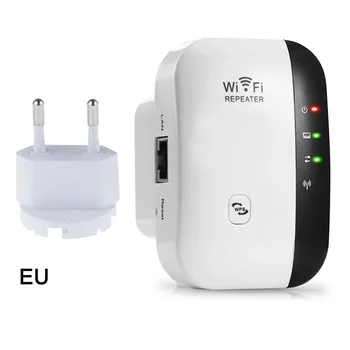 

300Mbps Wifi Extender Amplifier Plug And Play Internet High Speed Full Coverage Superboost Signal Booster ABS Home Router