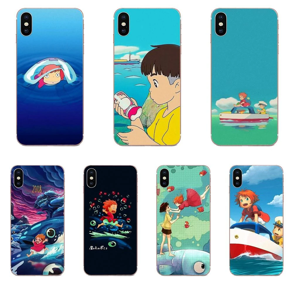 Print Mobile Phone Shell For Huawei P7 P8 P9 P10 P P30 Lite Mini Plus Pro Y9 Prime P Smart Z 18 19 Ponyo On The Cliff Half Wrapped Cases Aliexpress