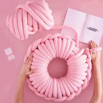 

ZENGA 250g thick super Bulky chunky yarn for hand knitting Crochet soft big cotton DIY Arm Knitting Roving Spinning yarn blanket