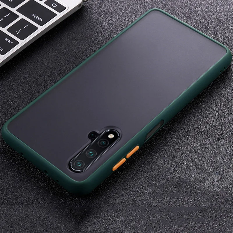 Противоударный защитный чехол-бампер для huawei Honor 20 20 Pro 20s MAR-LX1H Honor 9X Global Premium 8S 8A 9X Китай мягкий чехол из поликарбоната - Цвет: NGreen