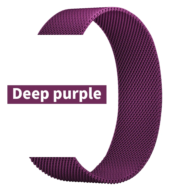 Миланская петля Band 40 44 мм Deeppurple iWatch band Series 6 5 4 Pride женский браслет ремешок для