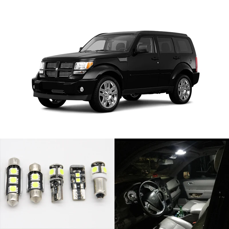 Для Dodge Nitro 2007 2008 2009 2010 8x Белый без ошибок посылка Светильник лампы | Автомобили и