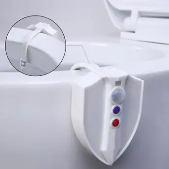 

Intelligent Human Body Induction UV Germicidal Toilet Light Toilet 8 Color Night Light LED Motion Sensor Bathroom Sensor Light