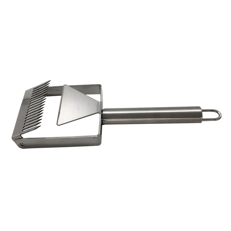 1pcs Stainless Steel Beekeeping Equipment Honeycomb bee Scraper Tool Uncapping Fork Beekeeping tools Honey Knife beekeeping tools beekeeping accessories beekeeping knife