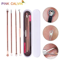 4 шт. прыщи Поппер для удаления черных точек очиститель пор для удаления акне набор игл для удаления черных пятен инструмент для удаления прыщей