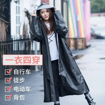 

Transparent Fashion Men Women Long Raincoat Poncho Rainwear EVA Outdoor Cycling Hiking Portable Waterproof Rain Jacket
