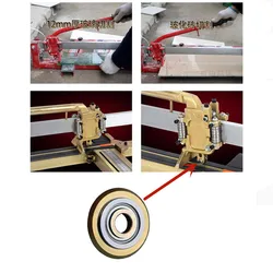 Cabeça de faca manual de tijolos, 22mm liga rígida roda de corte de rolamento rotativo substituição para acessórios de máquina de corte