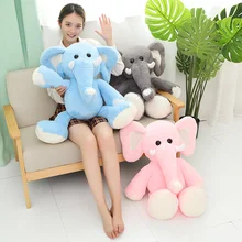 75 см Высококачественная мягкая плюшевая игрушка Kawaii Elephant с героями мультфильмов, животными, слоном, мягкая кукла, подушка, детский подарок на день рождения