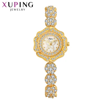

Xuping Synthetic Cubic Zirconia Watch Women Exquisite Shaped Trendy Gifts Colorful Luxulry Quartz Watch 00015