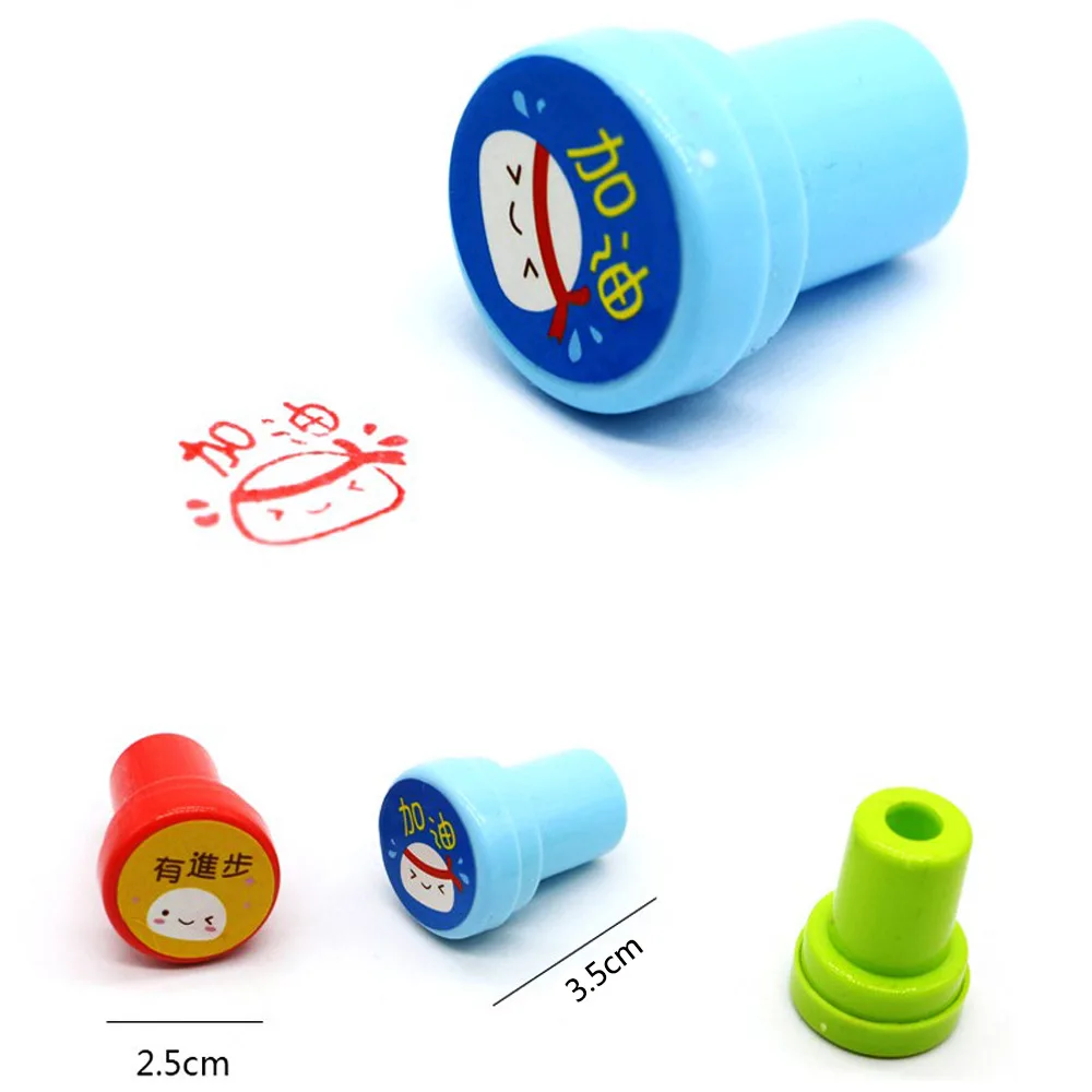 10pcs Assorted Stamps For Kids Toys Educational Animal Self Ink