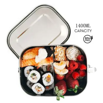 

Stainless Steel Lunch Box Leakproof Metal Lunch Containers for Kids