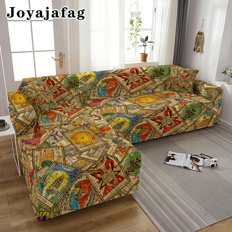 Magic Tarot Elastic Sofa Cover For Living Room All-inclusive Boho Couch  Covers Furniture Protector Slipcover 1/2/3/4 Seaters - Sofa Cover/slipcover  - AliExpress