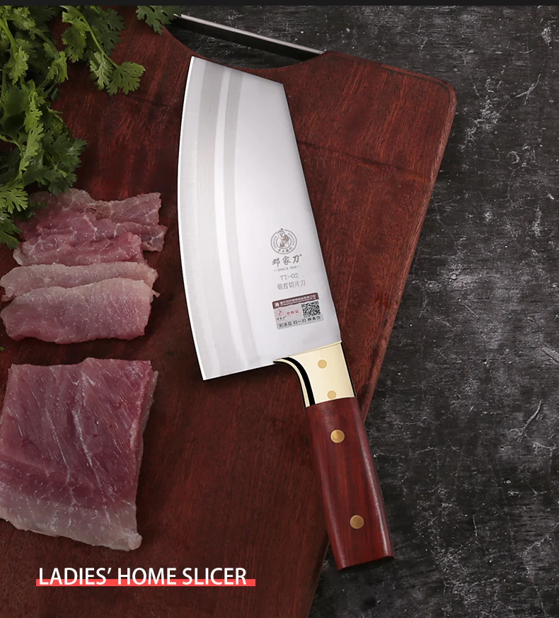 DENG Knife TT-02 Stainless Steel Handmade Forged Kitchen Vegetable Knife and Meat Cleaver Chinese Chef's Knife Cleaver Knives