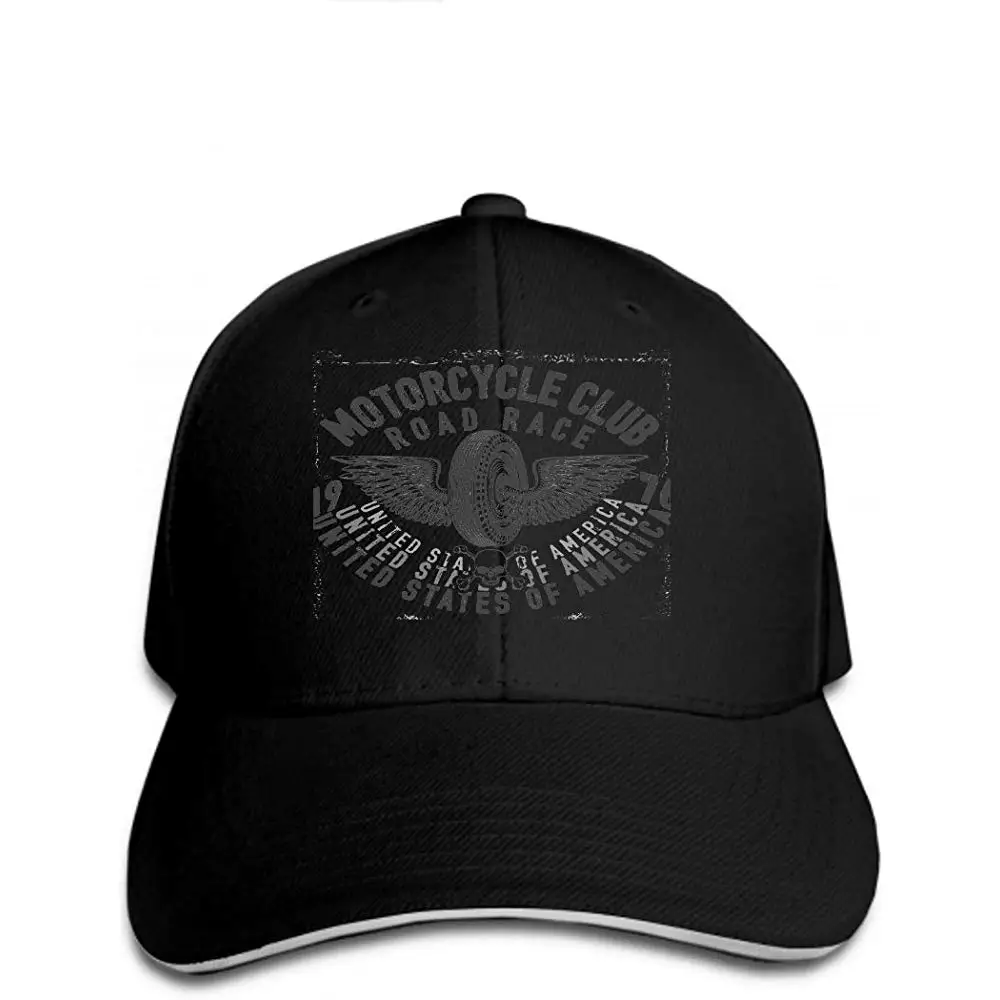 Мытые окрашенные шляпы бейсбольные кепки Регулируемая мотоциклетная этикетка дизайн на заказ chop Chopper модный стиль