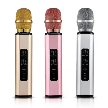 

K6 Handheld Wireless Bluetooth Condenser Microphone Karaoke Speech Mic Speaker