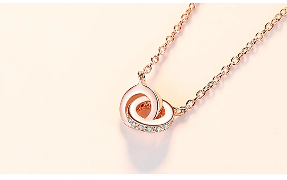 

S925 sterling silver zircon wild ladies fashion necklace LSG20