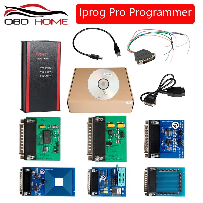 OBD2 V80 Iprog+ программатор поддержка IMMO+ коррекция пробега+ сброс подушки безопасности Iprog Pro до Замена Carprog/Digiprog/Tango