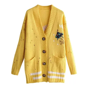 

Autumn And Winter Women's sweater Coat свитер женский cardigan кардиган Fashion Long Pure-Color Sweater Coat free shipping #3