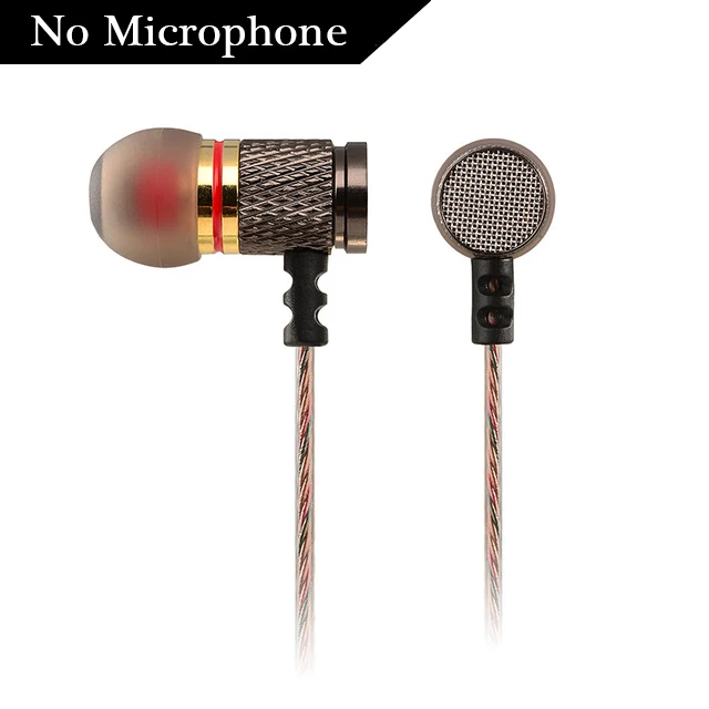 Gold without MIC KZ EDR1 специальное издание Позолоченные наушники с микрофоном 3,5 мм HD HiFi в ухо монитор бас стерео наушники для телефона - Цвет: Gold without MIC