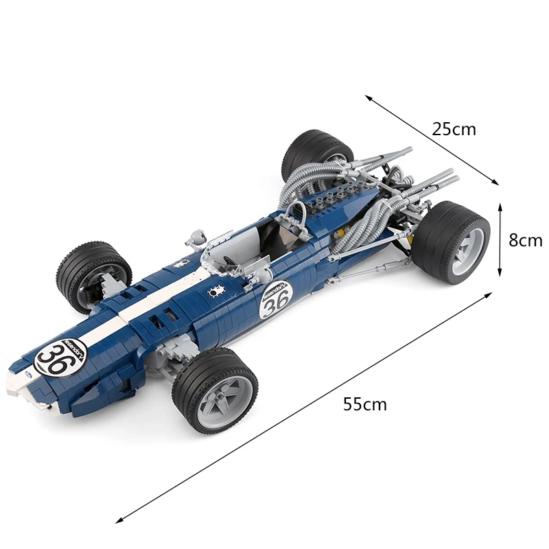 Carro de Corrida Technic e Técnica Brinquedos para Crianças Modelo de Carro Pces Blocos Azul Sonic Águia Weslake Mk1 T1g Compatível Technic Toys Super 1758 9 sonic (águia weslake mk1 t1g) compatível technic