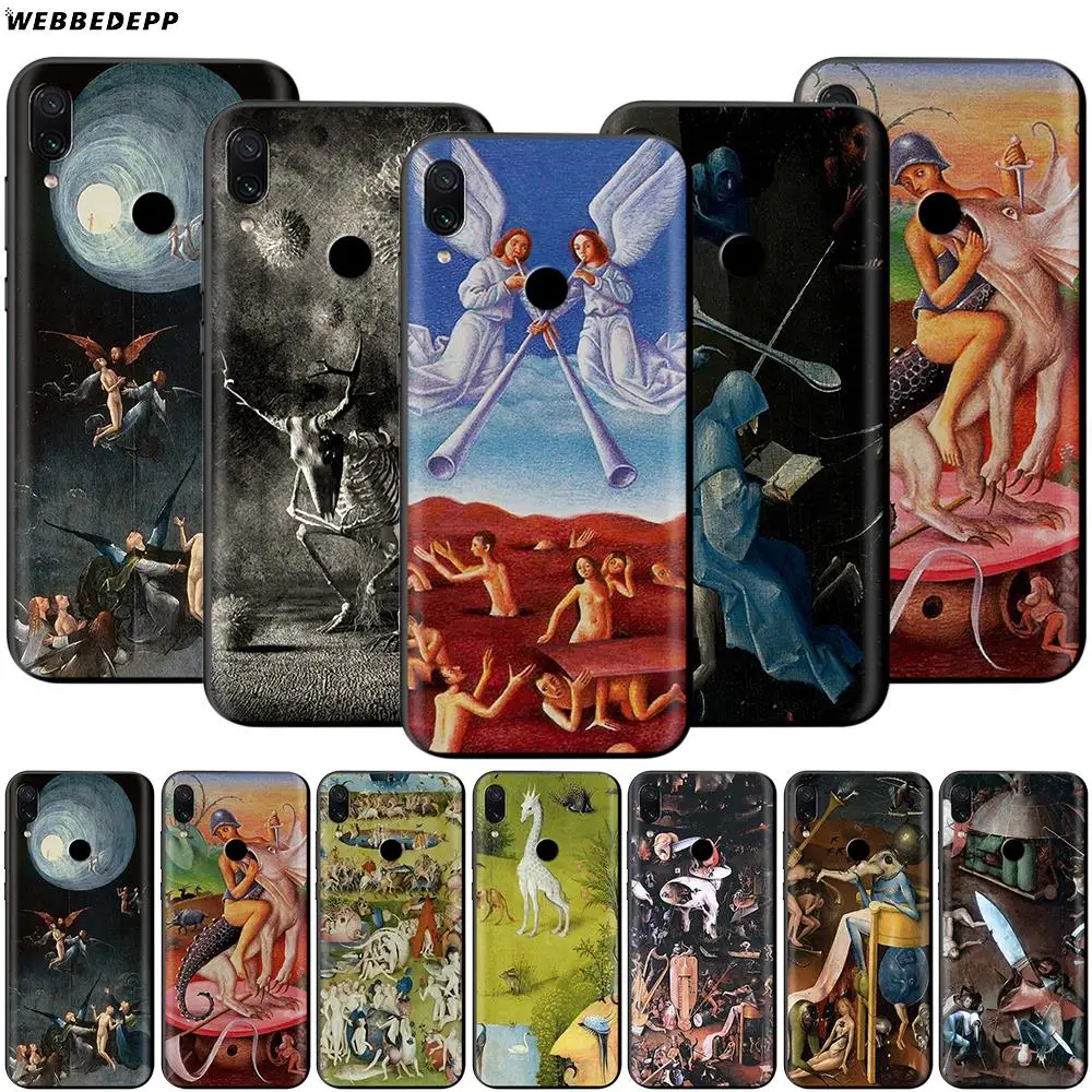 

Webbedepp Hieronymus Bosch Case for Xiaomi Redmi 4A 4X 5 5A 6 6A 7 7A S2 Note Go K20 Pro Plus Prime
