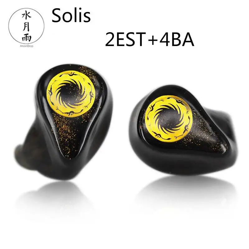 MoonDrop Solis 2EST 4BA гибридные драйверы, Hi-Fi музыкальный монитор, DJ Studio, сцена, наушники-вкладыши со съемным кабелем, наушники MoonDrop Solis 2EST 4BA гибридные драйверы, Hi-Fi музыкальный монитор, DJ Studio, сцена, наушники-вкладыши со съемным кабелем, наушники