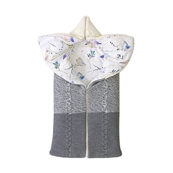 

Thickened For 0-3 Month Baby Warm Soft Zipper Closure Swaddle Blanket Winter Home Stroller Wrap Newborn Sleeping Bag Boys Girls