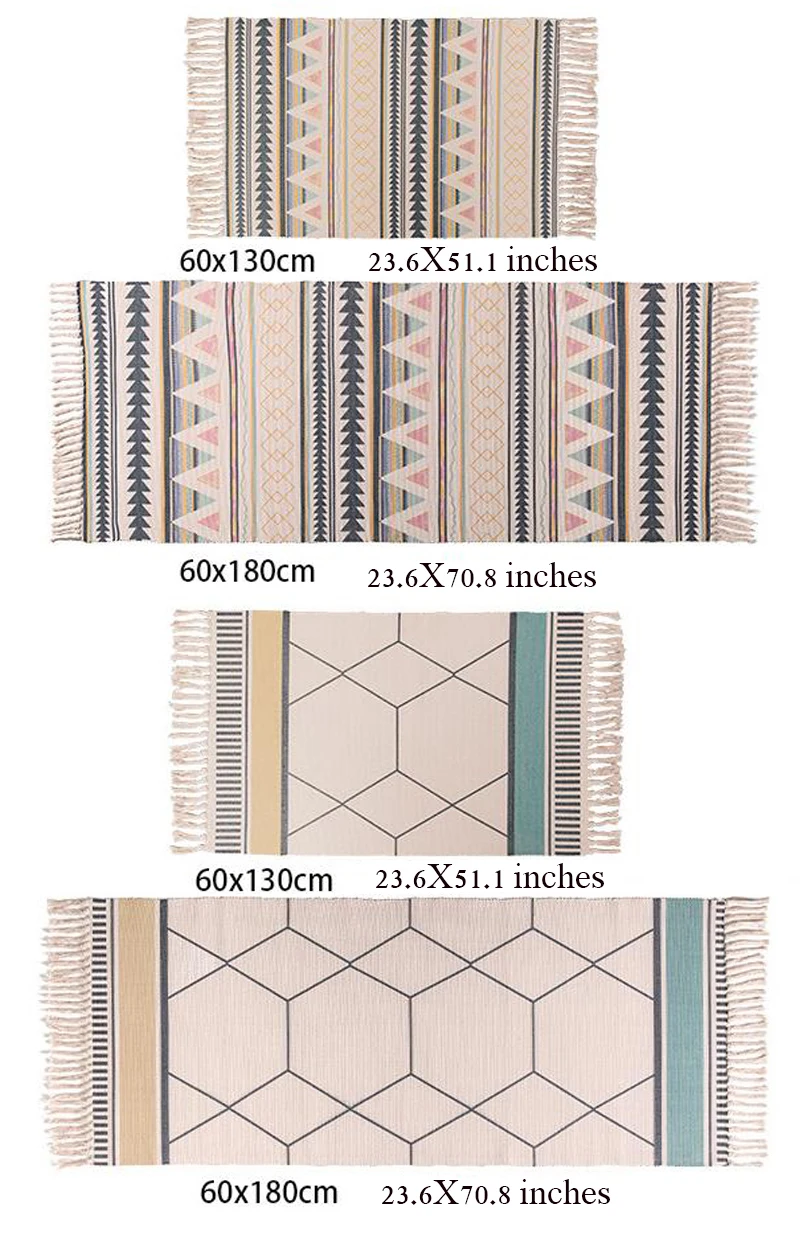 WHOVEYON хлопок и лен кисточка тканый коврик, напольный ковер дверь гобелен для спальни накидка на мебель чай гостиная ковровая зона ковер