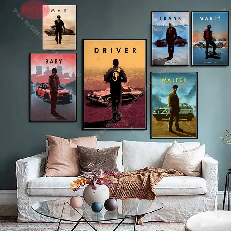 Nt517 Actor Drive Max Breaking Bad Cobra Mecha Blade Impresiones De Carteles De Cine Pared Arte Lienzo Pintura Cuadro Sala De Estar Decoracion De La Habitacion Aliexpress