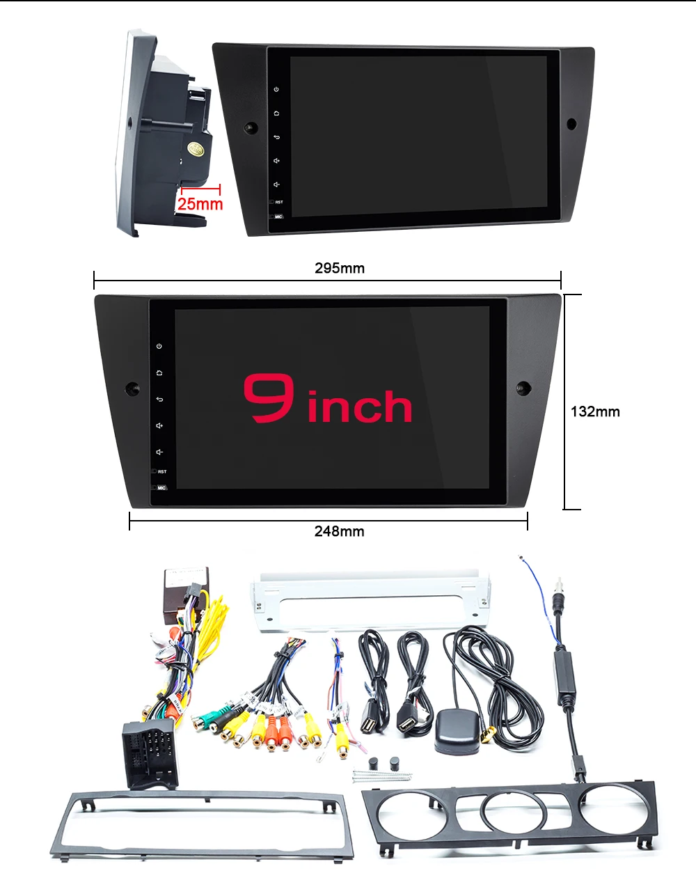 Sale Xonrich 1 Din Android 9.0 Car Multimedia DVD Player For BMW E90/E91/E92/E93 3 Series GPS Navigation Radio stereo Audio head unit 19 Sale Xonrich 1 Din Android 9.0 Car Multimedia DVD Player For BMW E90/E91/E92/E93 3 Series GPS Navigation Radio stereo Audio head unit 19