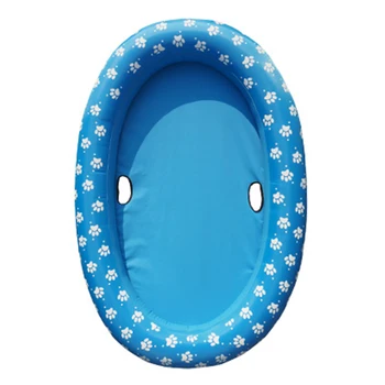 

Strong Bearing Cooling Inflatable Pet Float Claw Pattern Oval Swimming Pool With Holes Bite Resistant PVC Water Fun For Dog Cat
