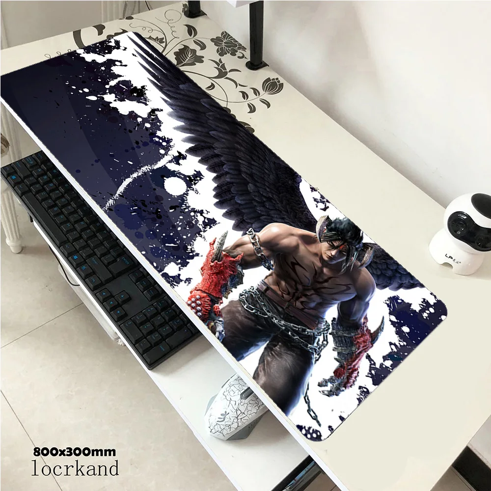 Tekken геймерский коврик для мыши Натуральный каучук 800x300x2 мм игровой коврик для мышки для ноутбука Аксессуары для запястья ноутбука padmouse эргономичный коврик