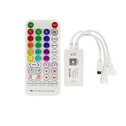 WS2812 Controller SP511E Dual Output Alexa Smart Voice WiFi Music LED Controller  4 Control Methods  Support  WS2812B WS2811