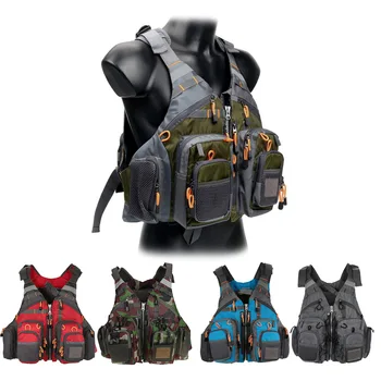 

Fishing Vest Backpack Life Jacket Multifunction Fishing Vest Lure Reel Fishing Gear Vests Hiking Outdoor Bag Water Reservoir