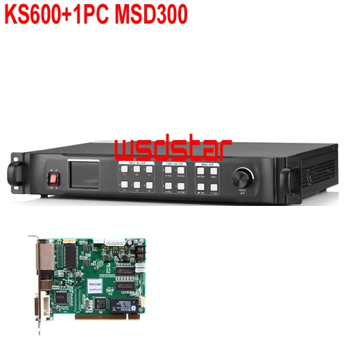 Светодиодный видеопроцессор KS600 + 1 шт. MSD300 скалер 1920*1200 1024*768 CVBS/DVI/VGA/HDMI