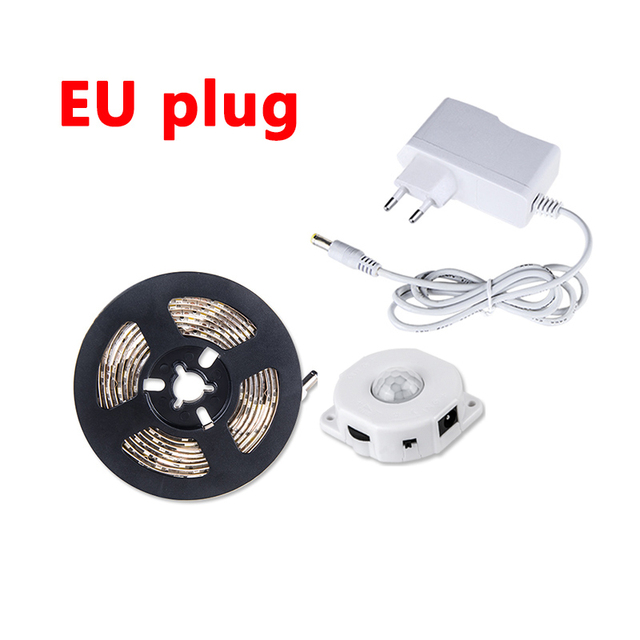 LED Lights for Kitchen Wireless PIR Sensor Motion LED Under Cabinet Light Strip Stair Wardrobe Closet Bedside Night Light