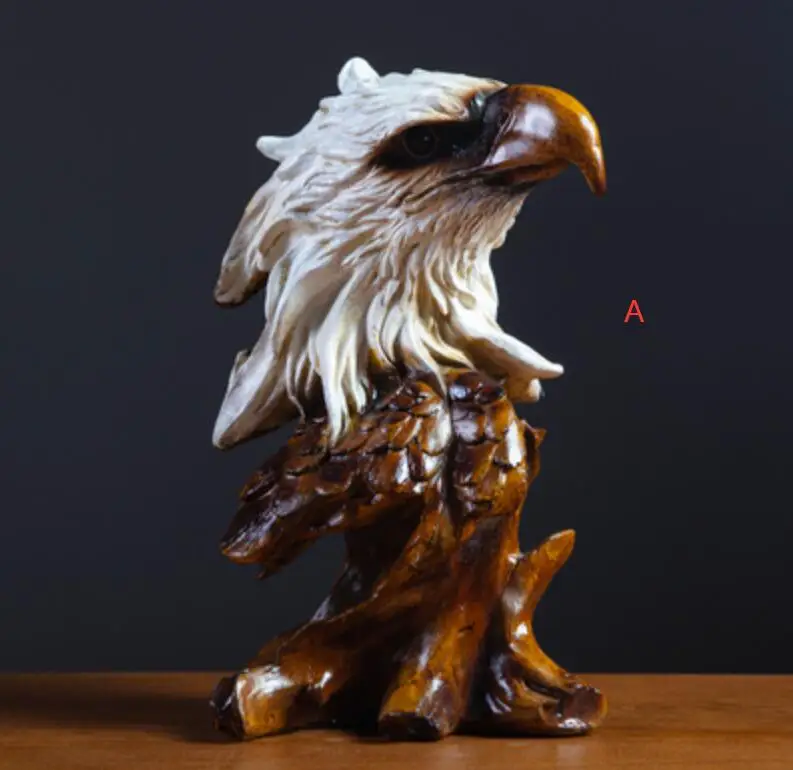 

Resin creative wolf beast eagle living room porch tiger head craft TV cabinet decoration