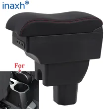 Para suzuki ignis braço retrofit peças caixa de armazenamento interior 3usb led simples instalação caixa braço do carro