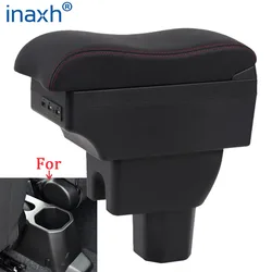 Reposabrazos para Suzuki IGNIS, caja de almacenamiento de detalles interiores, instalación sencilla, accesorios para coche, USB