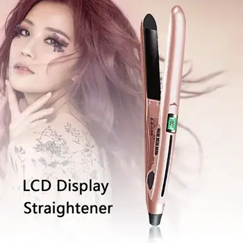 

Hair Straightener LCD Display Straight Hair Clipper Dual-use Ceramic Plate Portable Hair Straightener