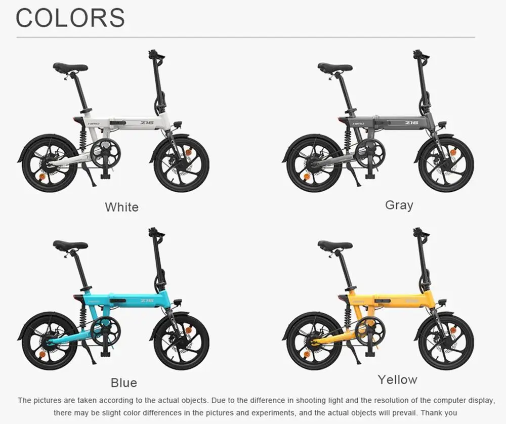 Himo Folding electric power assisted bicycle Z16 wholesale