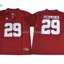 Новое поступление высокое качество NCAA Minkah Fitzpatrick#29 футболка колледжа спортивные майки S-XXXL