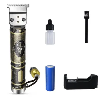 

Hair Outliner Grooming Trimmer Small Silver Tube Small Copper Tube Hair Salon Battery Carving Electric Clipper