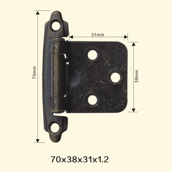 

Freeshipping 70*38*31*1.2mm American Iron Metal Hinge Sewing Machine Folding Table Furniture Flip Tray Hinges Big Door Hinges