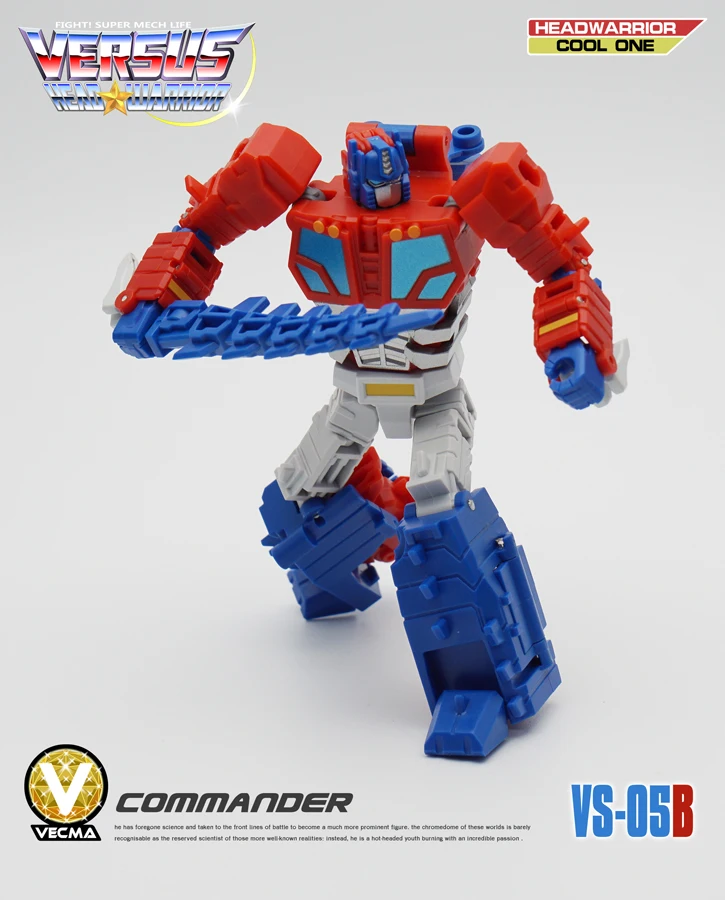 MFT Transformation Brainstorm VS05 VS-05 VS05B Crocodile G1 Mindwipe Leader Obstinate Commander Head Warrior Shoulder Gun Figure