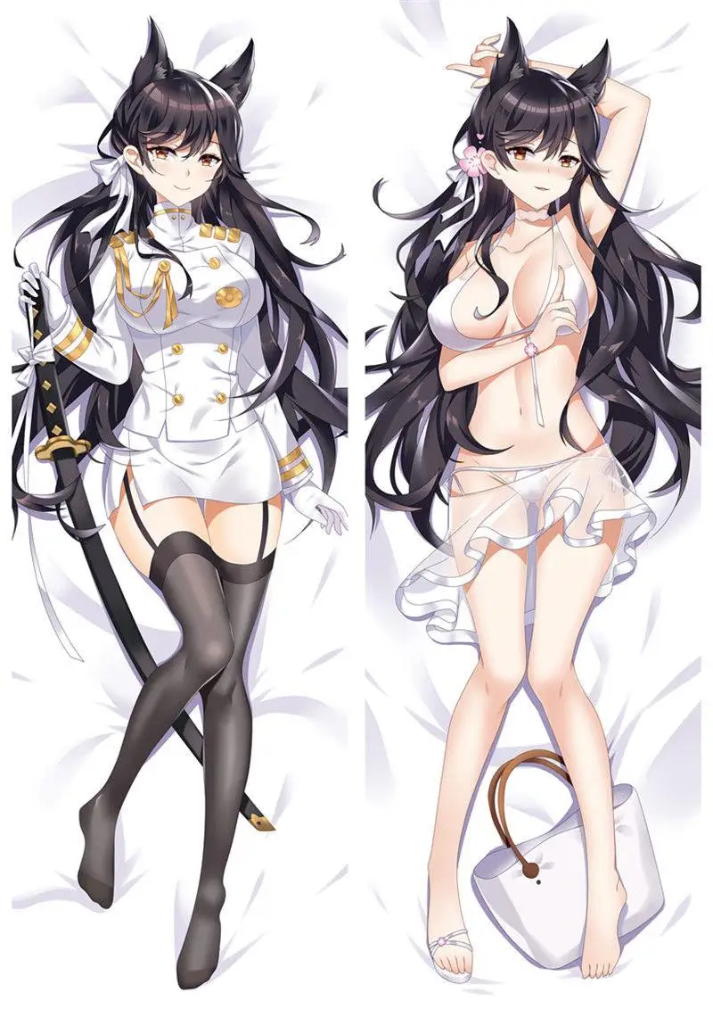 Новые декоративные японские персонажи аниме Azur Лейн Atago Throw Otaku Dakimakura подарки постельные принадлежности длинная подушка для объятий чехол 150x50 см